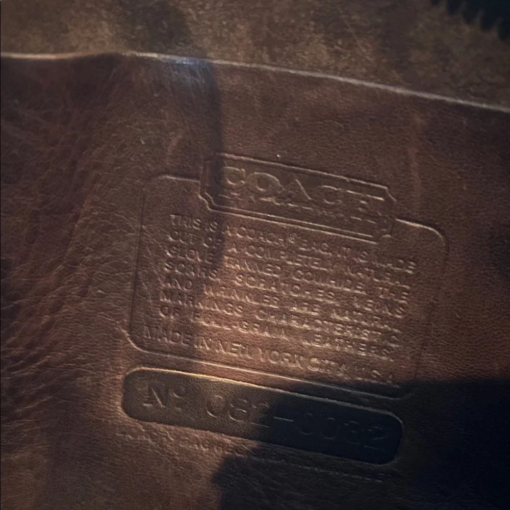 Coach New York Basic Wristlet Crossbody Bag Chocolate Brown No 082 0332